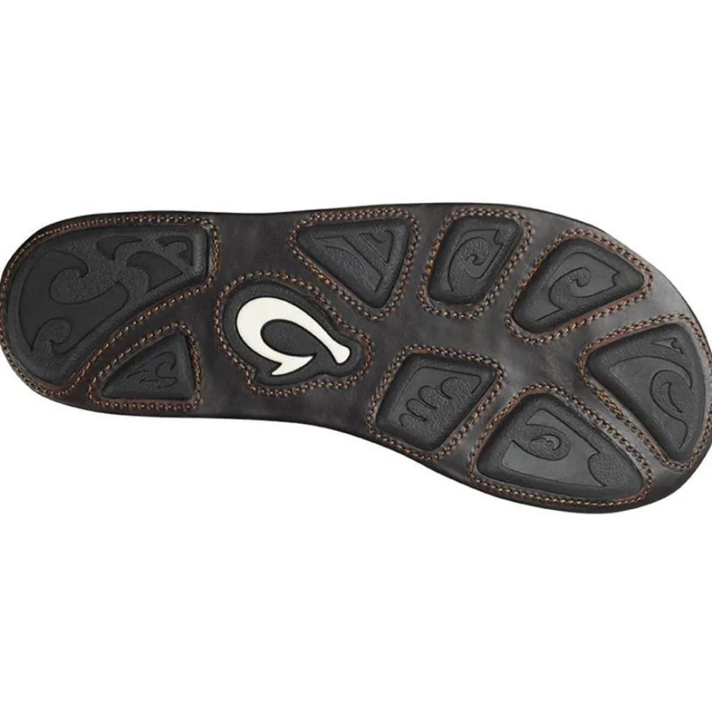 Slippers-Olukai Mea Ola slippers heren dark java