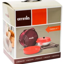 Ovens-Omnia Kit 1 camping oven inclusief opbergtas, rooster, siliconenvorm en pannenlappen