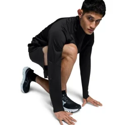 On Climate hardloopshirt heren black< Hardloopkleding