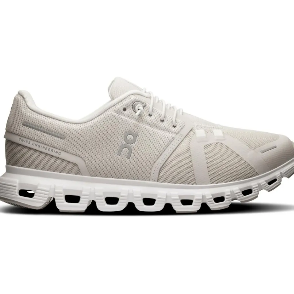 Hardloopschoenen-On Cloud 6 hardloopschoenen dames pearl white