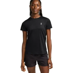 On Core-T hardloopshirt dames black< Hardloopkleding
