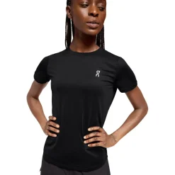 On Core-T hardloopshirt dames black< Hardloopkleding