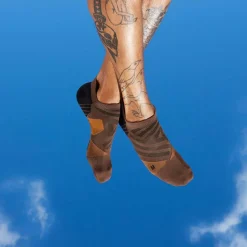 On Low hardloopsokken heren cacao black< Hardloopkleding