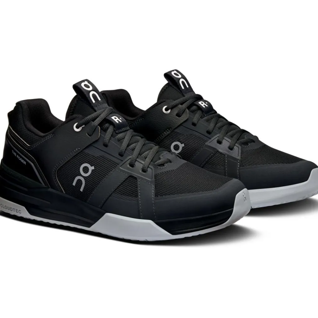 Tennisschoenen-On THE ROGER Clubhouse Pro tennisschoenen heren black glacier