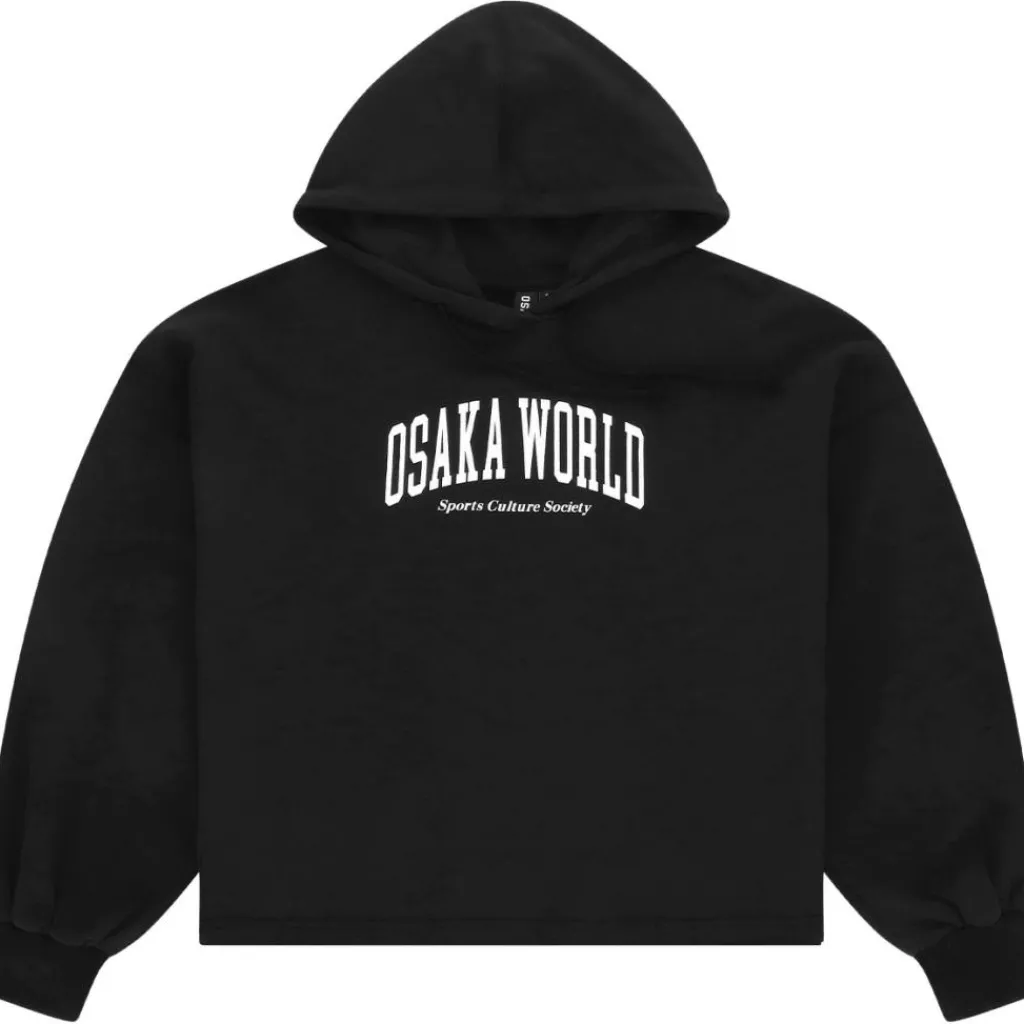 Sport Trui-Osaka Cropped hoodie dames black