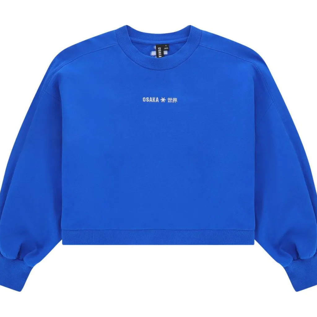 Osaka Cropped sweater dames princess blue< Sport Trui