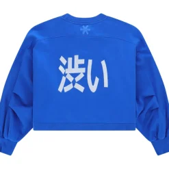 Osaka Cropped sweater dames princess blue< Sport Trui