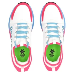 Osaka Furo Play hockeyschoenen junior white retro blue blue raspberry< Hockeyschoenen