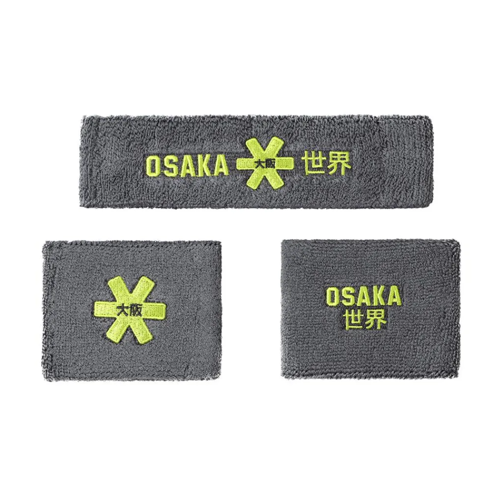 Osaka GDG00072 2.0 zweetband set grey lime< Hockeykleding
