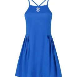 Tenniskleding-Osaka Pleated Tech tennisjurk dames princess blue