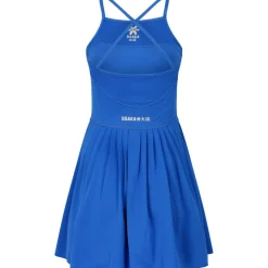 Tenniskleding-Osaka Pleated Tech tennisjurk dames princess blue