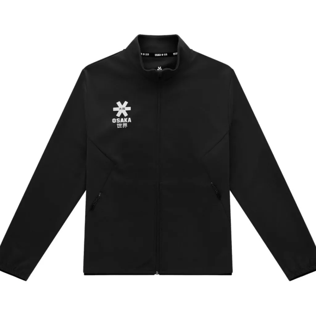 Hockeykleding-Osaka Track Pro trainingsjack heren black