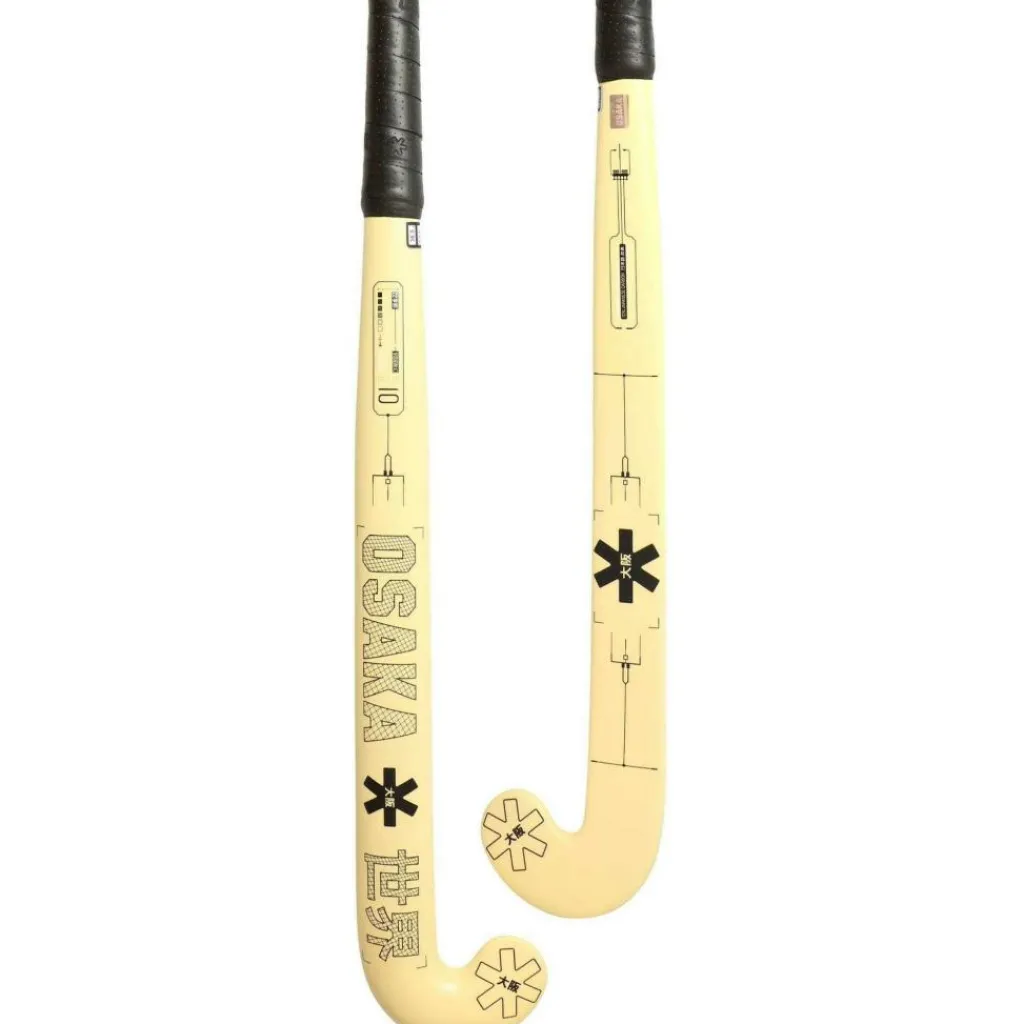 Osaka Vision 10 Grow Bow hockeystick junior faded yellow< Hockeystick