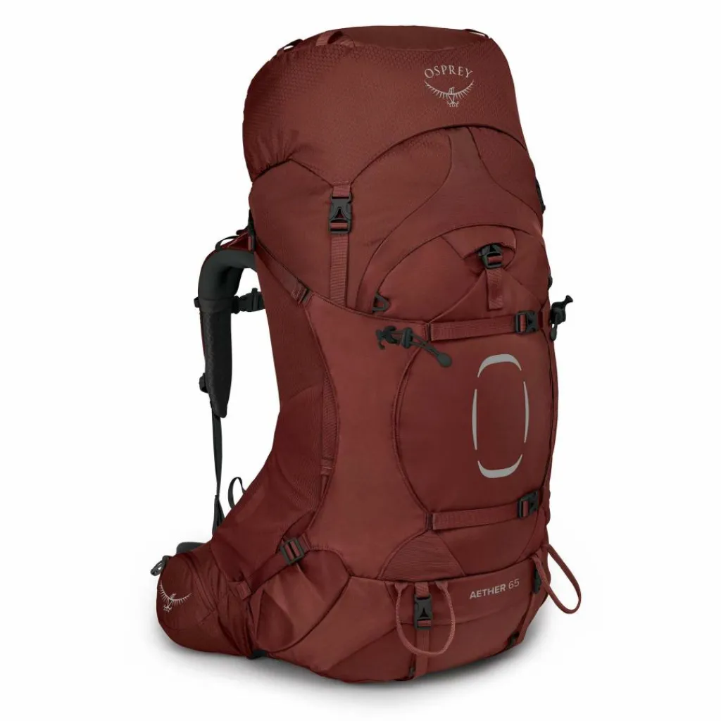 Backpacks-Osprey Aether 65 S/M backpack 65L heren deep acorn red