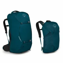 Backpacks-Osprey Fairview 55 + 15 liter backback dames night jungle blue