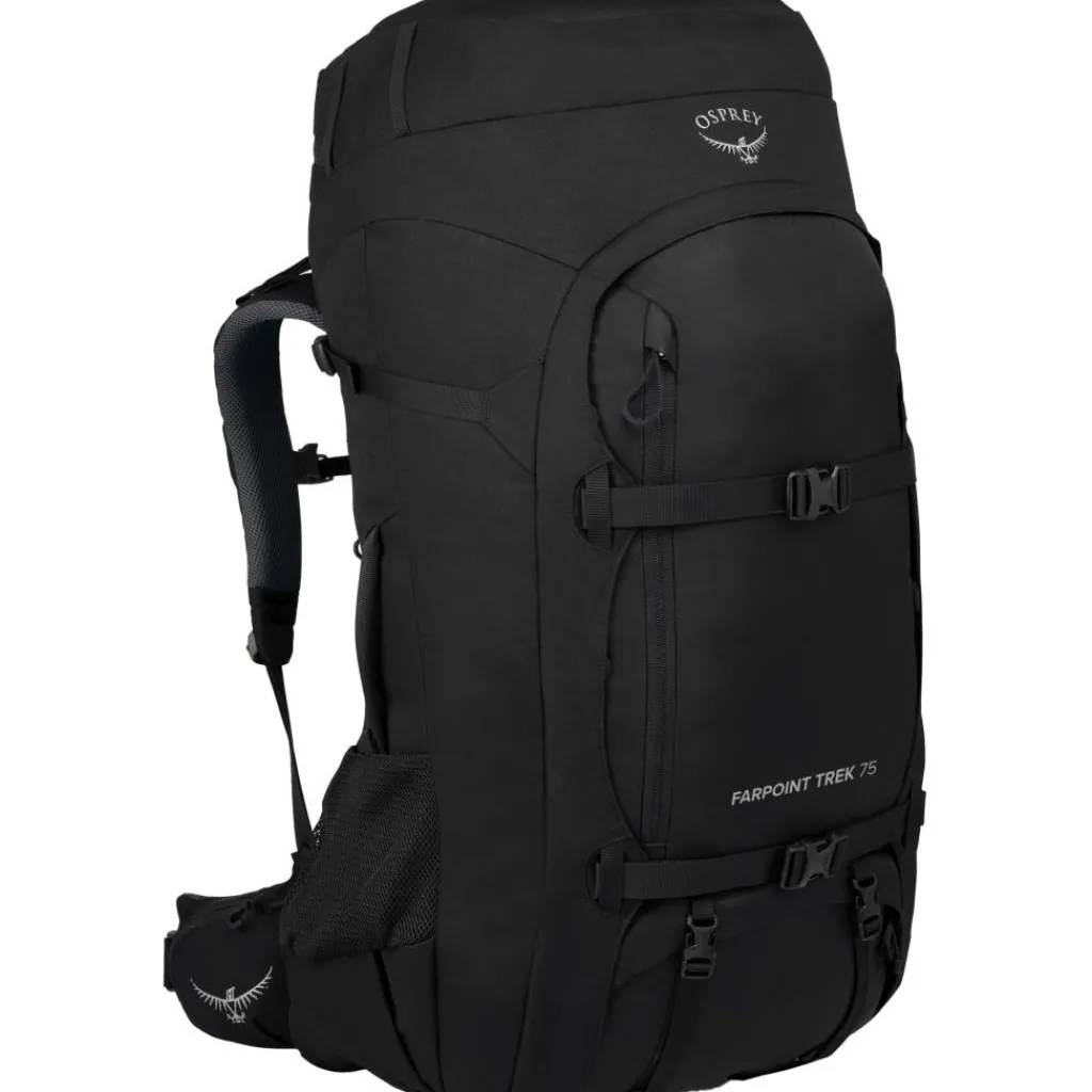 Osprey Farpoint Trek backpack 75 liter heren black< Backpacks