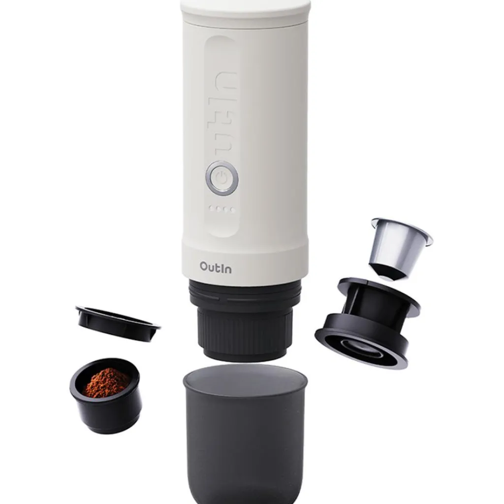 Keukenapparaten-OutIn Nano draagbare espressomachine pearl white