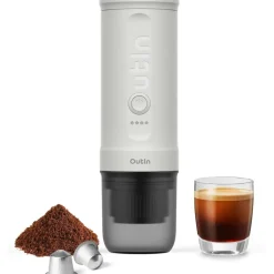 Keukenapparaten-OutIn Nano draagbare espressomachine pearl white