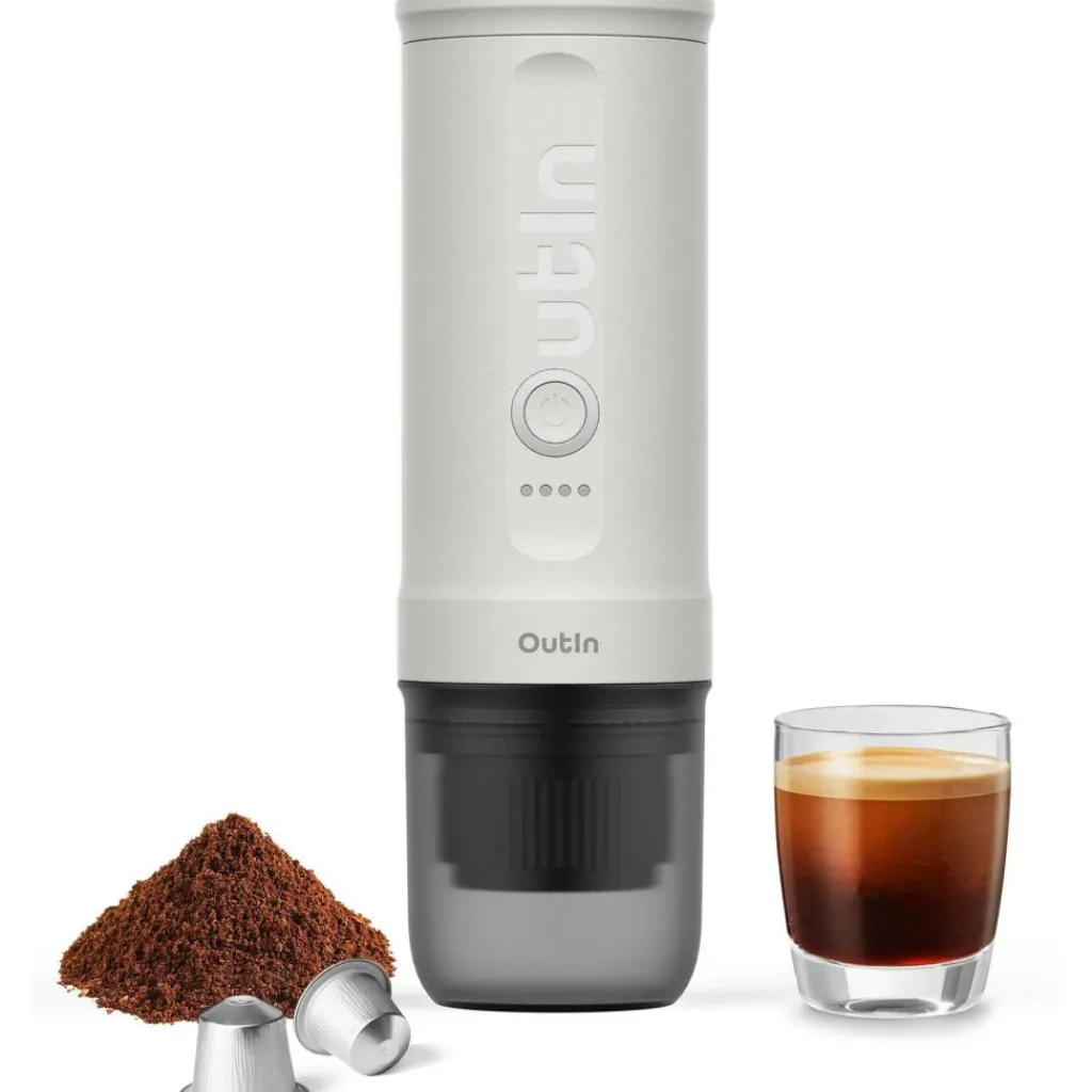 Keukenapparaten-OutIn Nano draagbare espressomachine pearl white