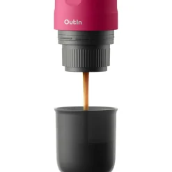 OutIn Nano draagbare espressomachine fuchsia pink< Keukenapparaten