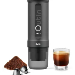 Keukenapparaten-OutIn Nano draagbare espressomachine space grey