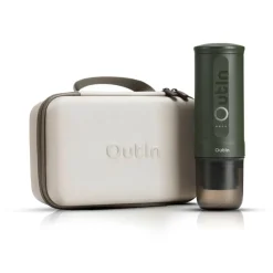 Keukenapparaten-OutIn Traveler Gift Set draagbare espressomachine forest green