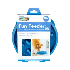Outward Hound  Fun Feeder Slo Bowl Mini voerbak blauw< Hondenartikelen