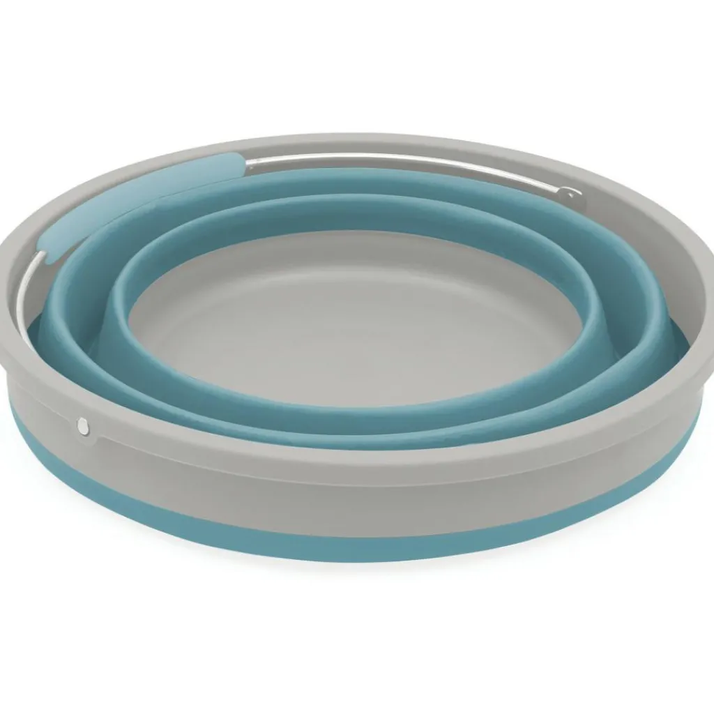 Emmers & Bakken-Outwell Collaps opvouwbare emmer met deksel 11 liter classic blue