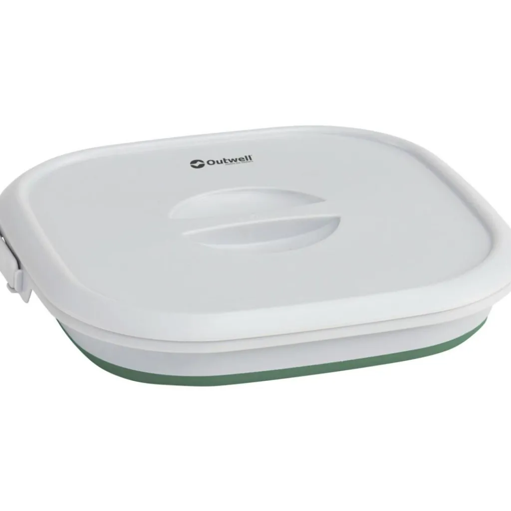 Emmers & Bakken-Outwell Collaps opvouwbare emmer vierkant met deksel 9 liter shadow green