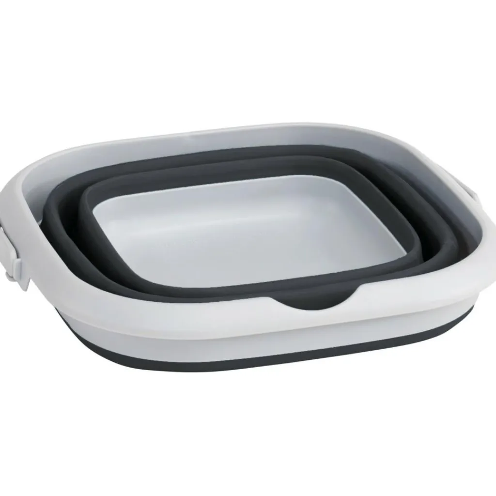 Outwell Collaps opvouwbare emmer vierkant met deksel 9 liter navy night< Emmers & Bakken