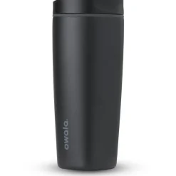 Drinkflessen-Owala SmoothSip Slider thermosbeker 590 ml very very dark