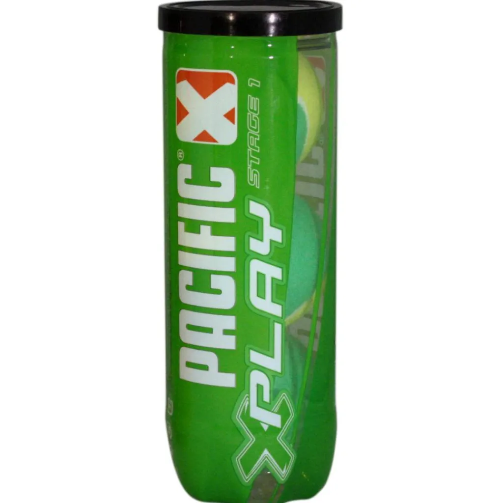 Tennisballen-Pacific X Play Stage 1 tennisballen 3-pack groen geel