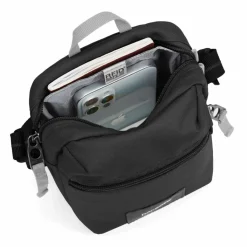 Schoudertassen-PacSafe GO Micro Crossbody schoudertas jet black