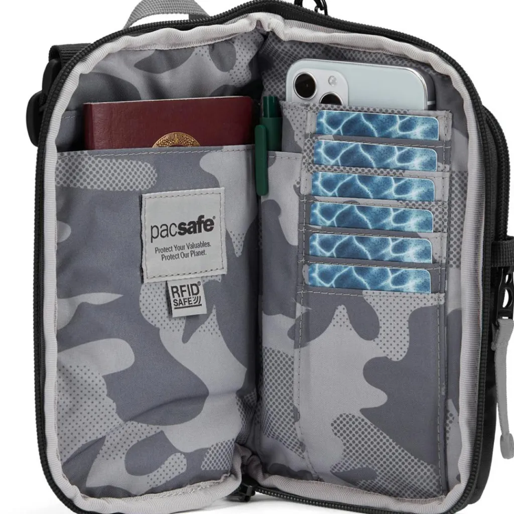 PacSafe GO Tech schoudertas jet black< Schoudertassen