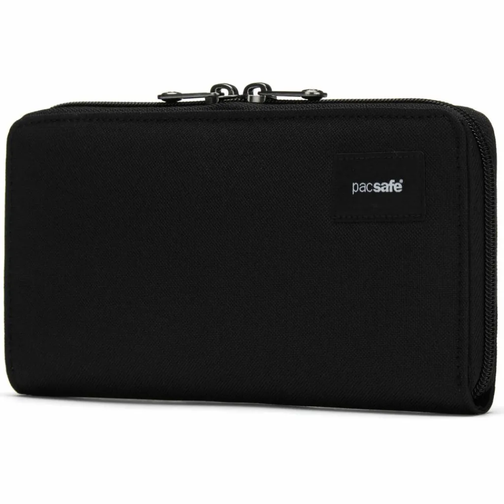 Moneybelts & Documententasjes-PacSafe RFIDsafe Continental portemonnee jet black