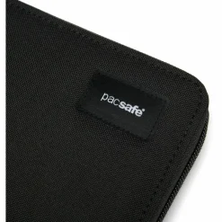 Moneybelts & Documententasjes-PacSafe RFIDsafe Continental portemonnee jet black