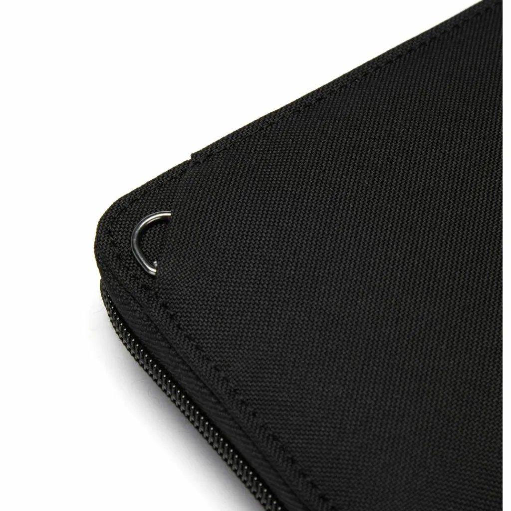 Moneybelts & Documententasjes-PacSafe RFIDsafe Continental portemonnee jet black