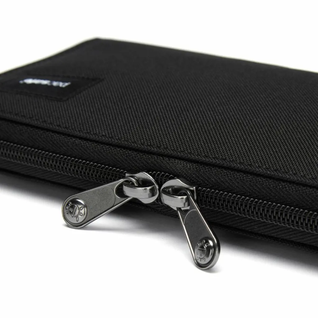 Moneybelts & Documententasjes-PacSafe RFIDsafe Continental portemonnee jet black