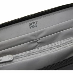 Moneybelts & Documententasjes-PacSafe RFIDsafe Continental portemonnee jet black