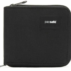 PacSafe RFIDsafe Zip Around portemonnee jet black< Moneybelts & Documententasjes