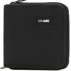 PacSafe RFIDsafe Zip Around portemonnee jet black< Moneybelts & Documententasjes