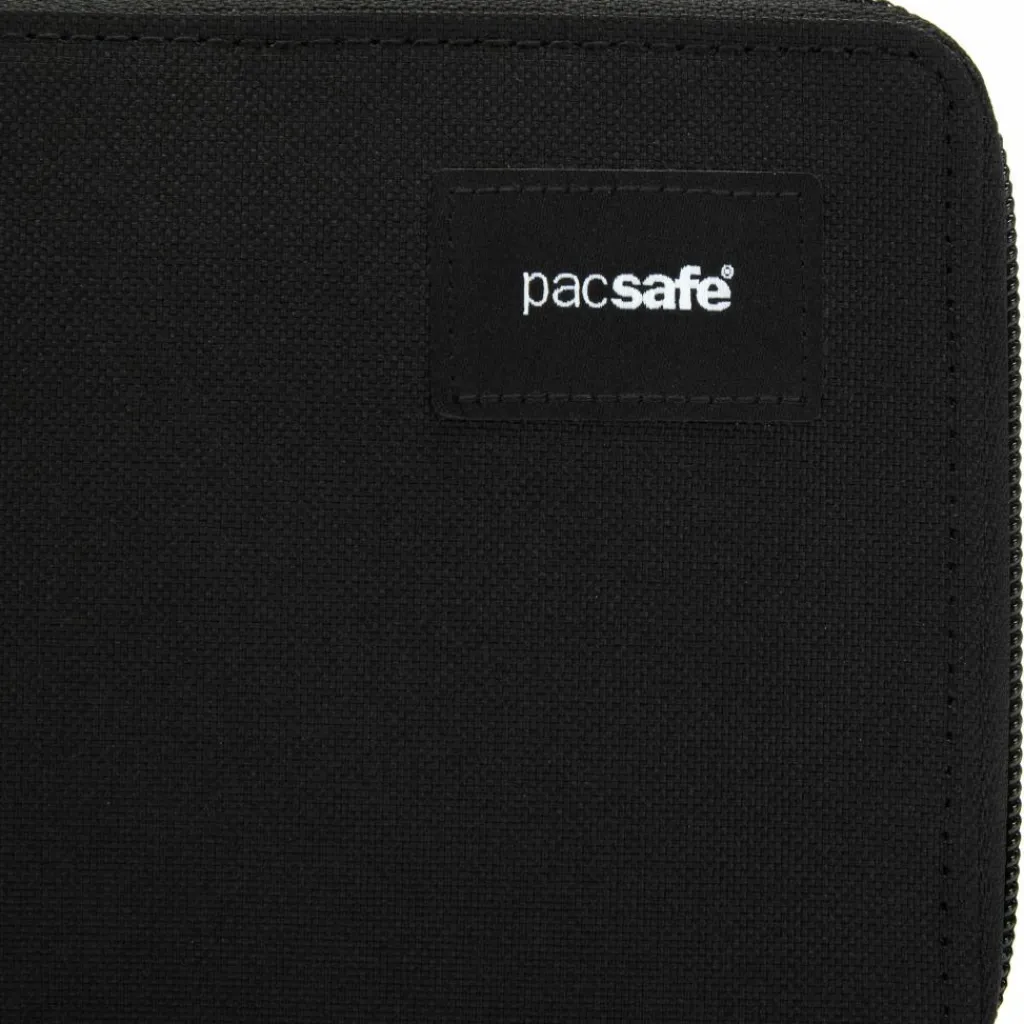 PacSafe RFIDsafe Zip Around portemonnee jet black< Moneybelts & Documententasjes