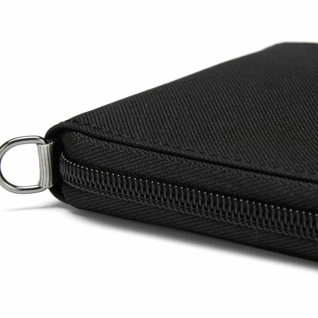 PacSafe RFIDsafe Zip Around portemonnee jet black< Moneybelts & Documententasjes
