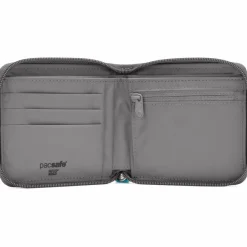 Moneybelts & Documententasjes-PacSafe RFIDsafe Zip Around portemonnee stone