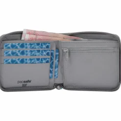 Moneybelts & Documententasjes-PacSafe RFIDsafe Zip Around portemonnee stone