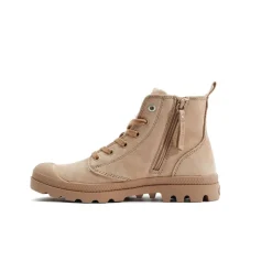 Palladium Pampa Hi Zip WL schoenen dames nude brown< Schoenen