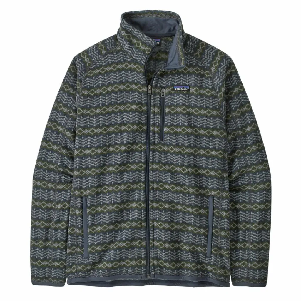 Patagonia Better Sweater fleece vest heren woven together smolder blue< Fleece Vest