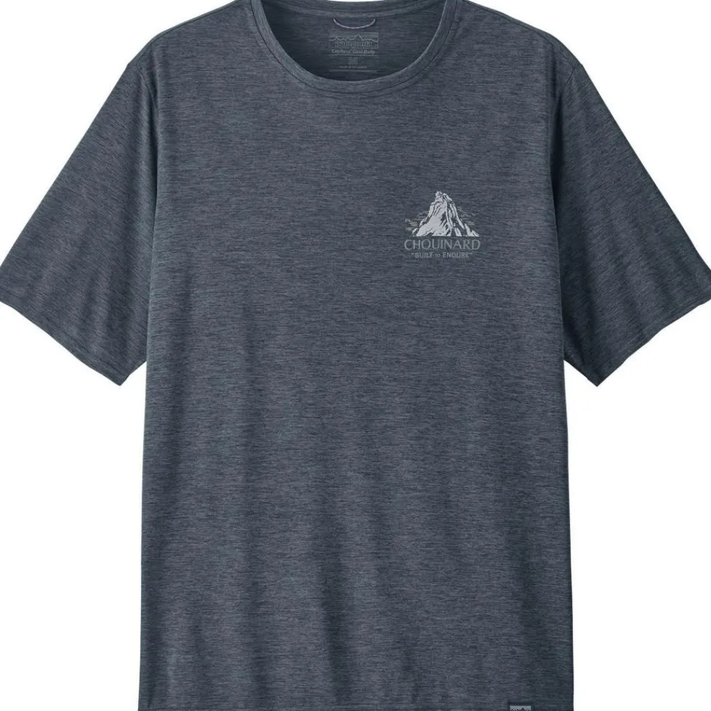 Outdoor Shirt-Patagonia Capilene Cool Daily Graphic shirt heren chounaird crest smolders blue x-dye