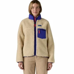 Fleece Vest-Patagonia Classic Retro-X fleece vest dames dark natural