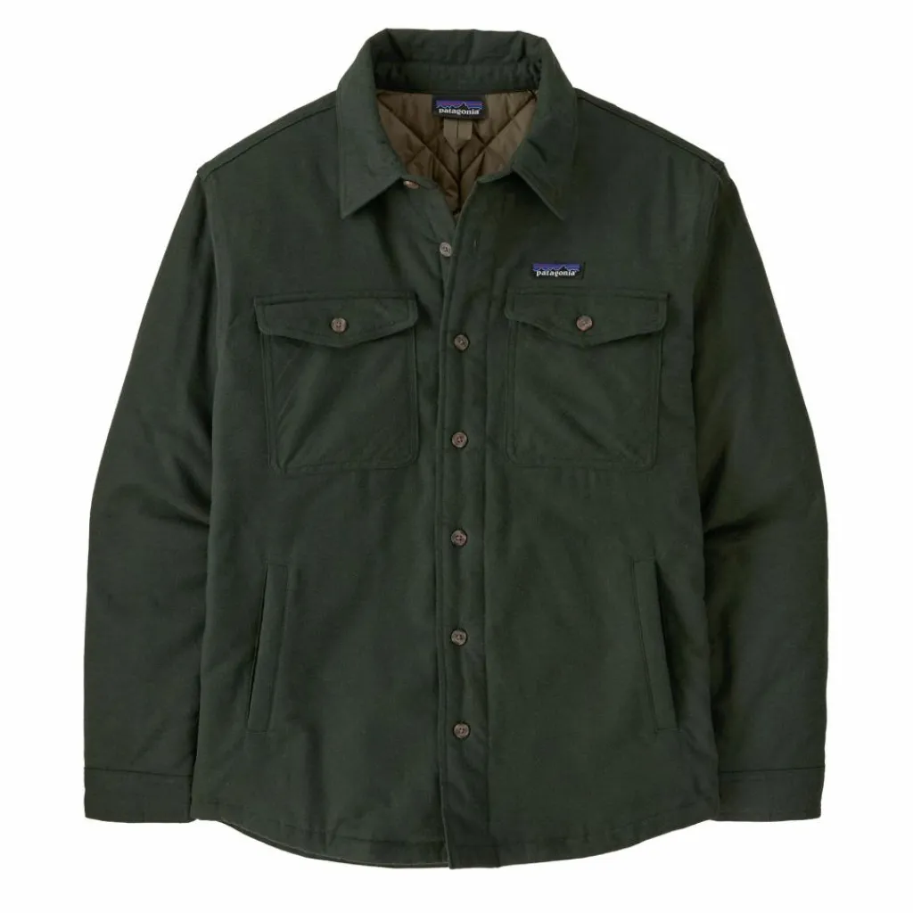 Patagonia Lightweight Insulated Fjord overhemd heren old growth green< Outdoor Shirt